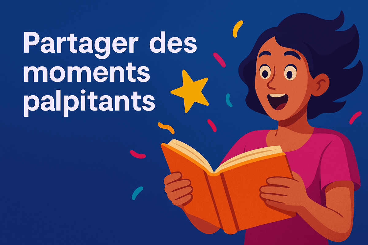 Illustration moments palpitants — livre dédicacé