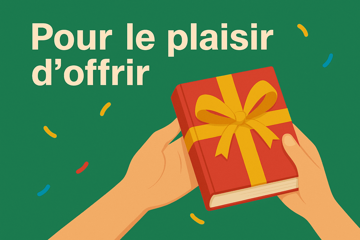 Illustration pour le plaisir d’offrir — livre dédicacé